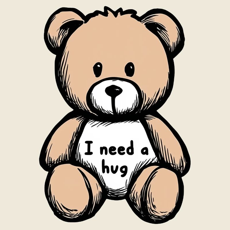 Soft Teddy Bear – Illustration Tenderness