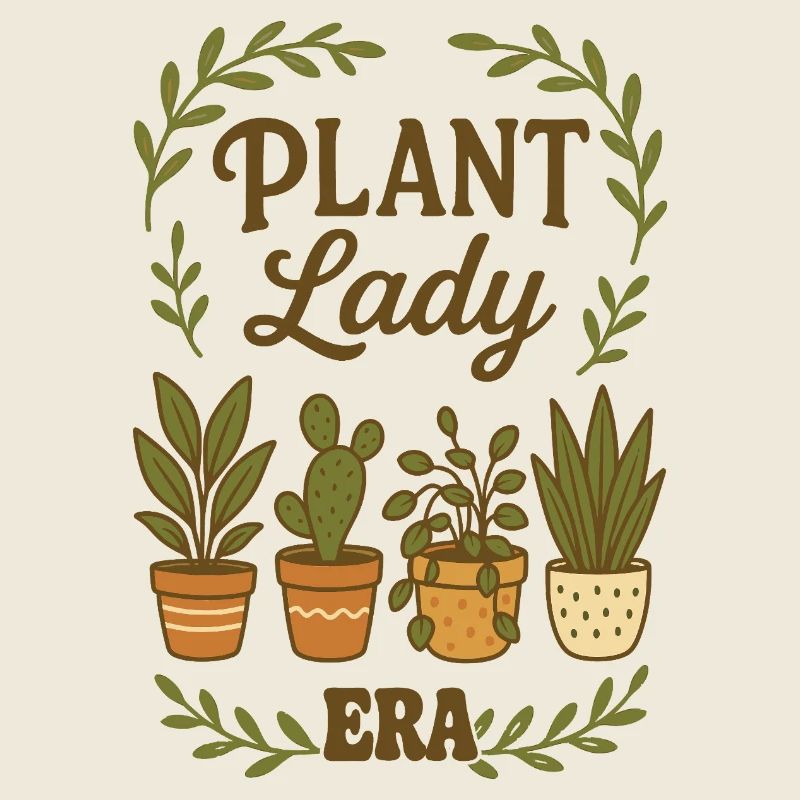 Dame Plante Époque Verte