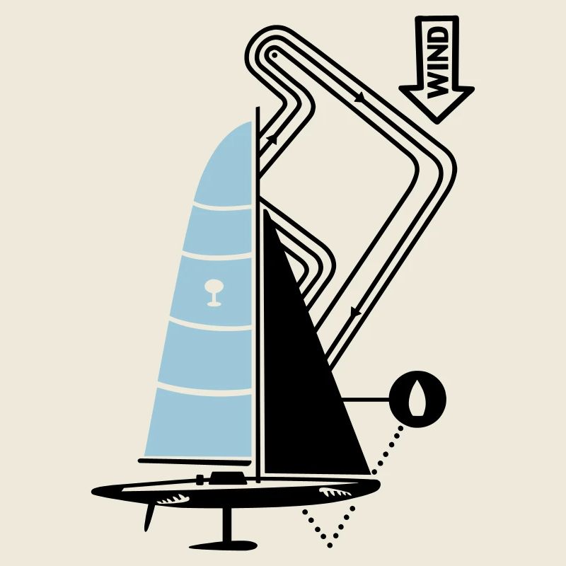 Modern Sailing Yacht Regatta Course Sailboat Yacht