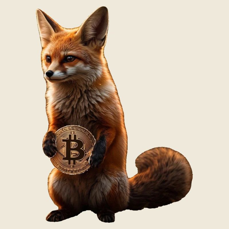 Fox with Bitcoin Coin Wandalu Vuhs