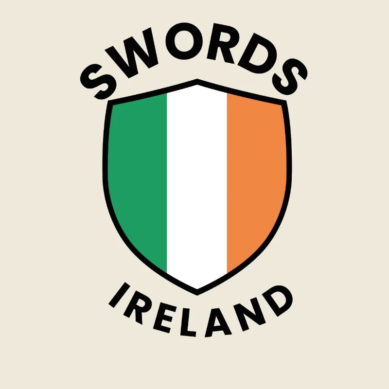 Irischer Schild mit Schwertern