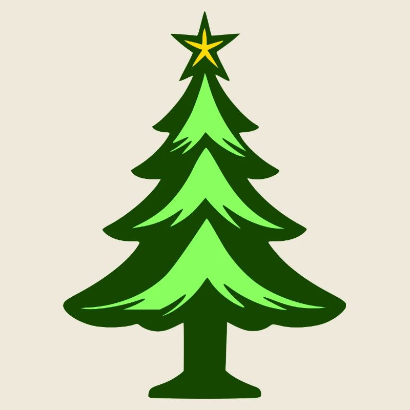 Einfache Weihnachtsbaum-Grafik
