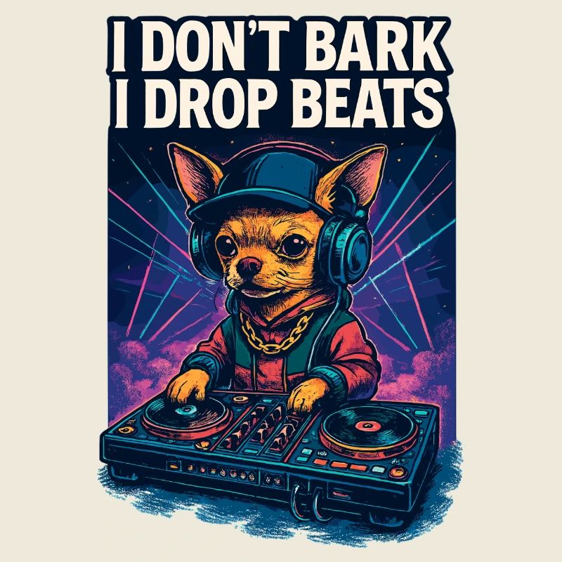 Chihuahua DJ: I Don't Bark, I Drop Beats Design