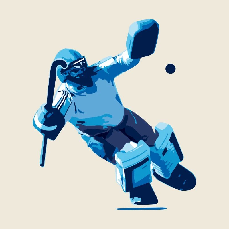 Gardien de but bleu