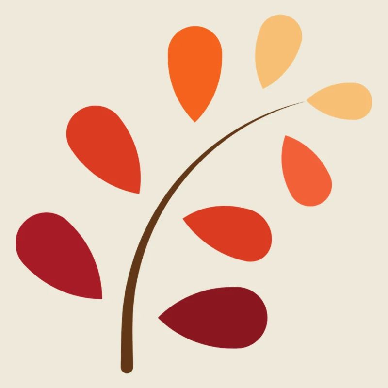 Autumn Branch with Gradient – Naturally Beautiful