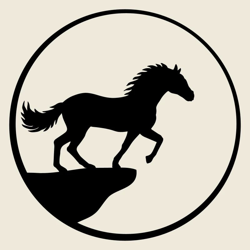 Cheval debout Cliff Moon