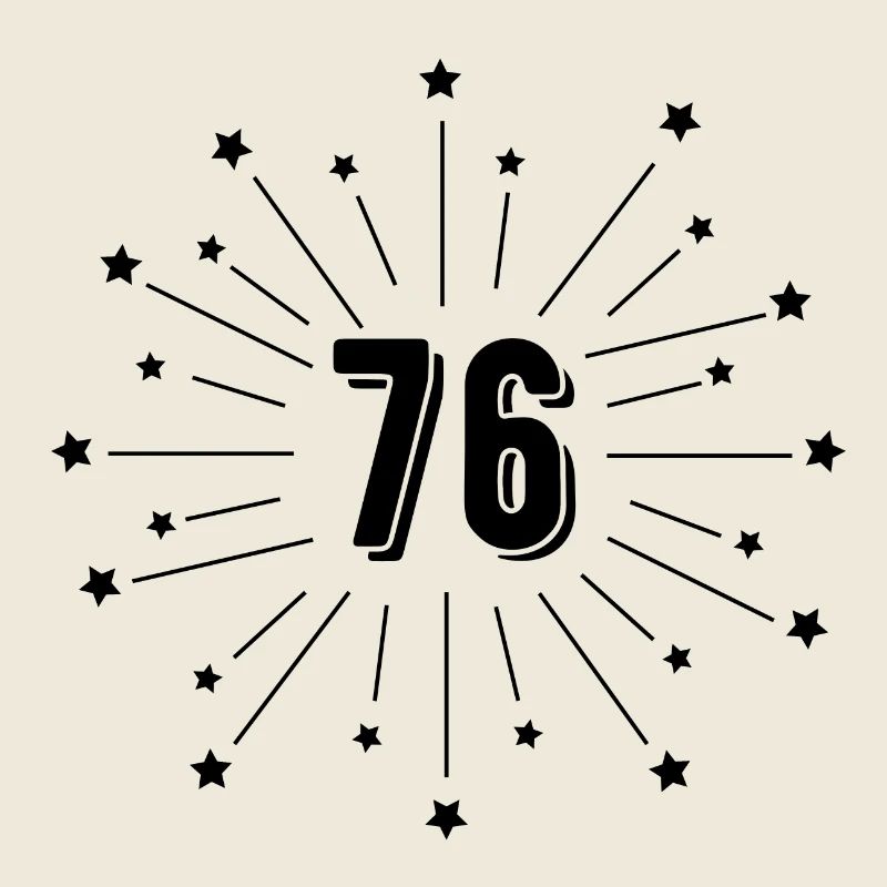 76e anniversaire étoilé - cadeau 76 ans
