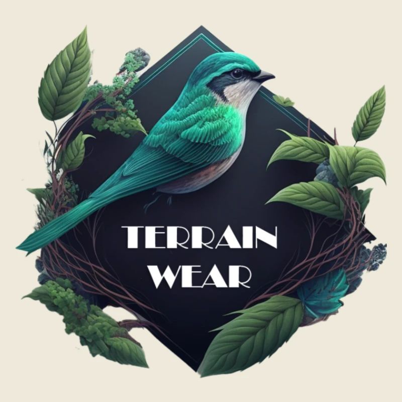 Conception de vêtements de terrain, Nature, Oiseau, Feuilles, Forêt