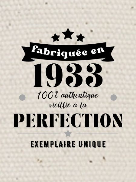 fabriquée en 1933