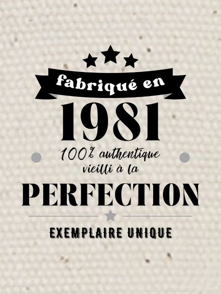fabriqué en 1981