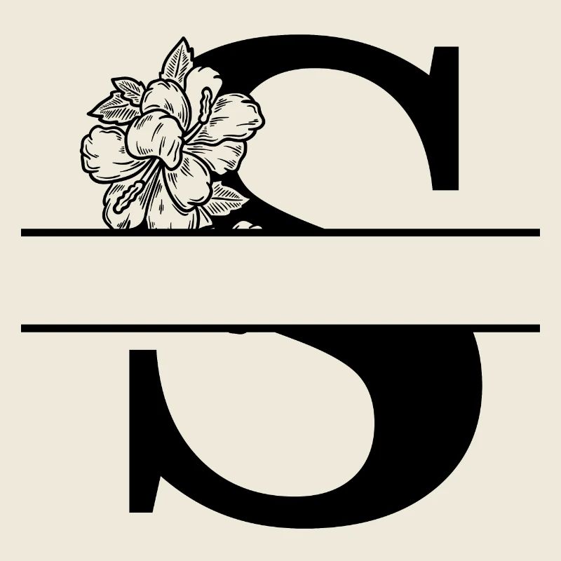 Personalized floral letters