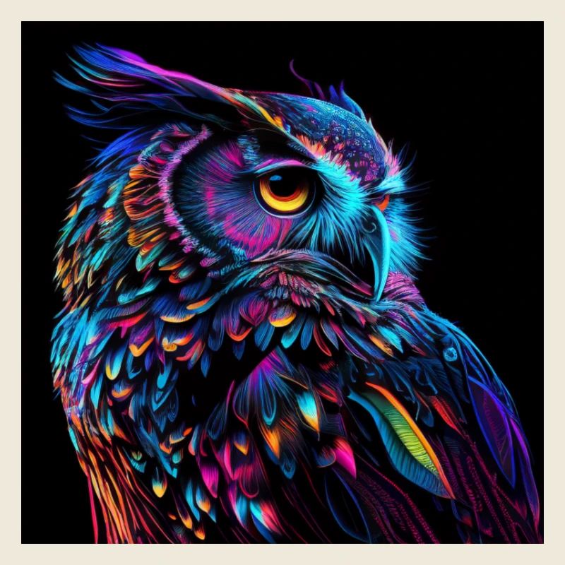 OWL DESIGNER PRINT, UNIQUE DESIGN 2.