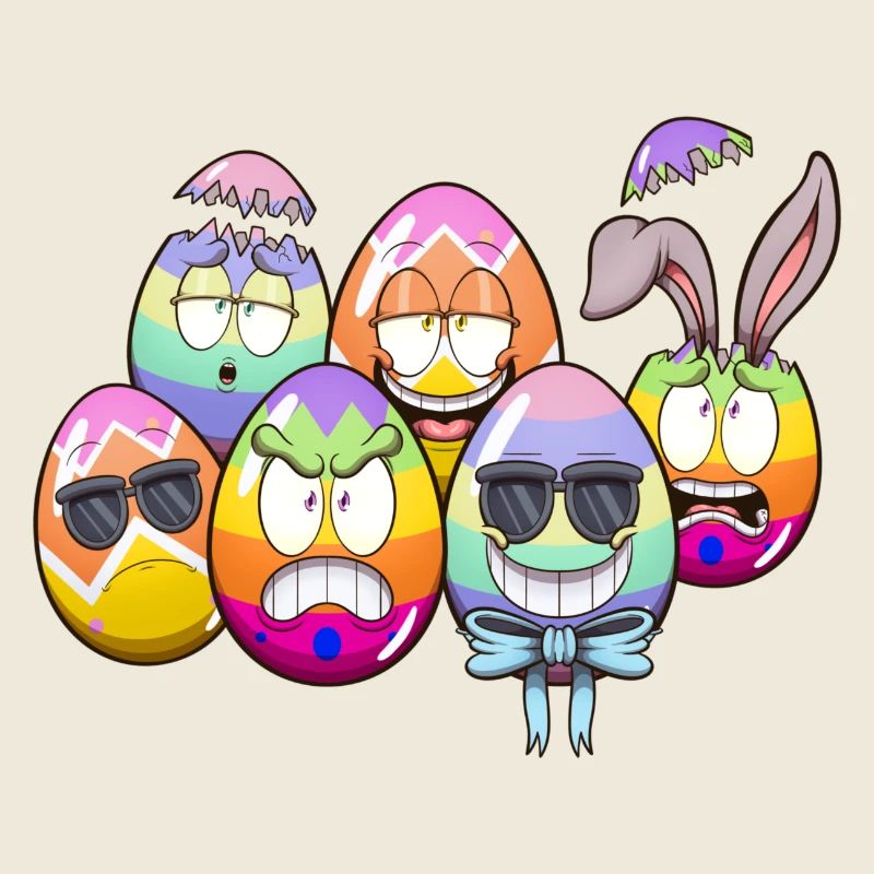 Oeufs de Pâques mignons