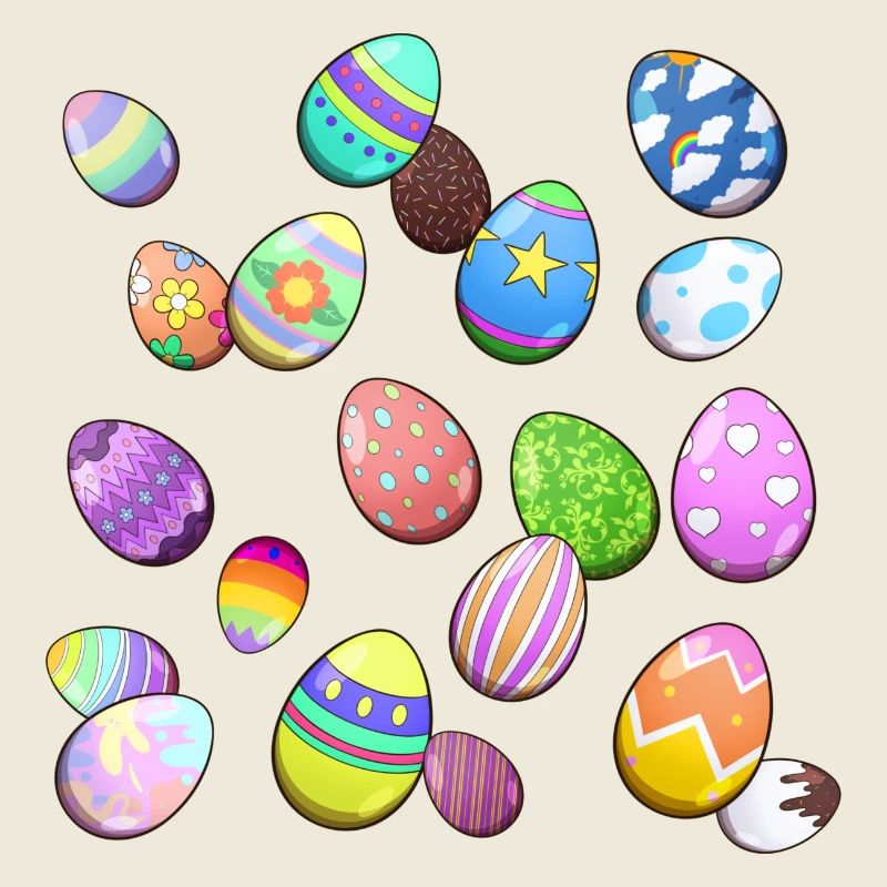 Easter Eggs Muster