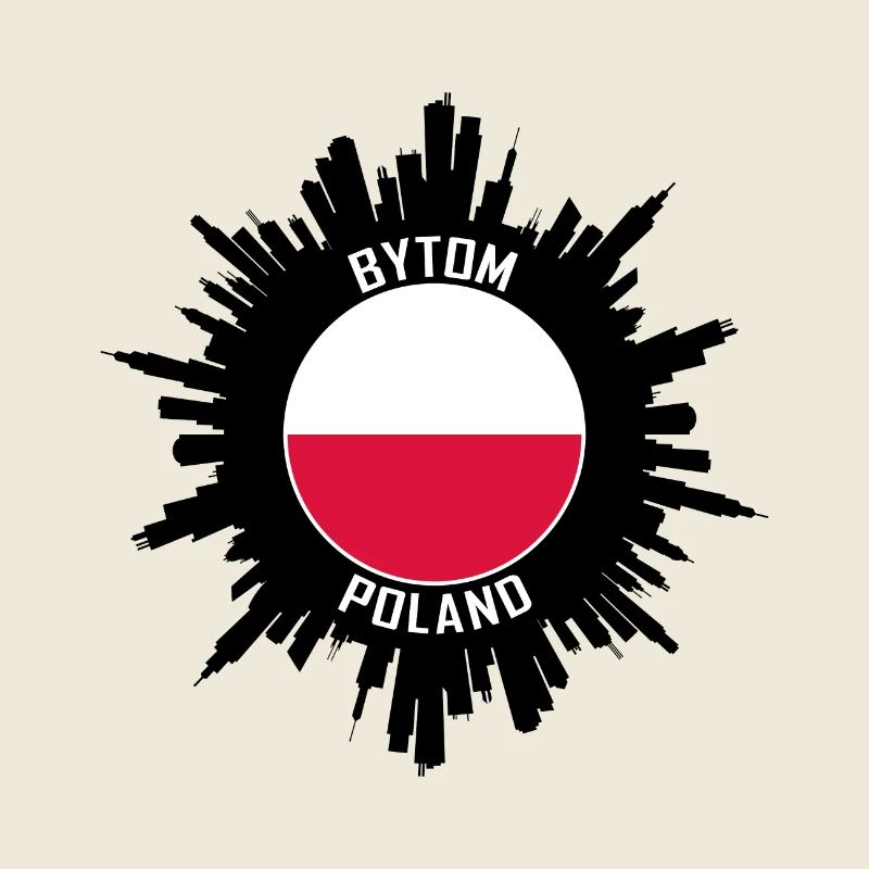 Bytom Skyline Pologne Flag Souvenir de voyage