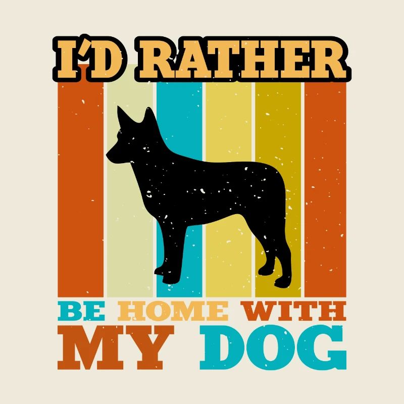 Australian Stumpy Tail Cattle Dog Silhouette