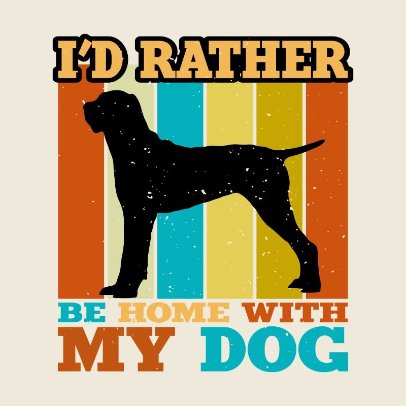 Ariège Pointer Hund Lover Silhouette Vintage Sunset