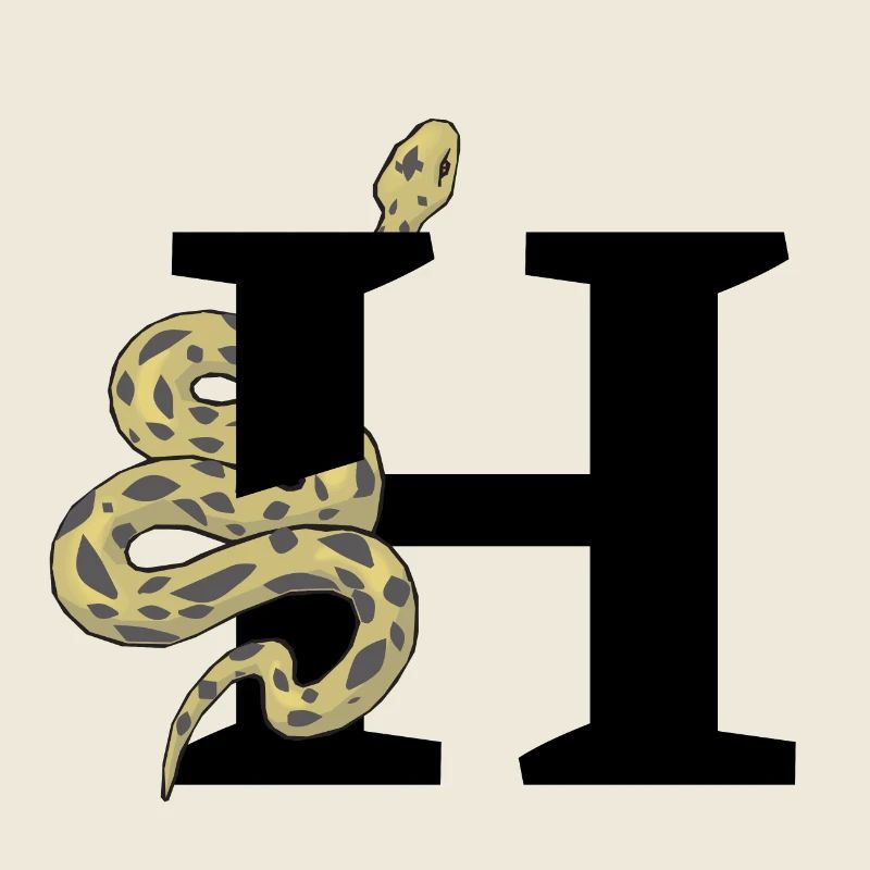 Letter h snake