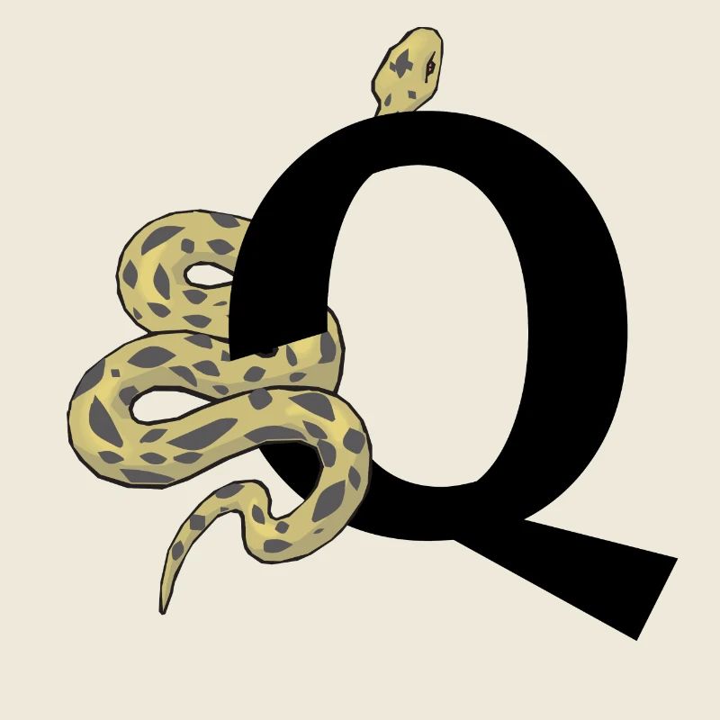 Letter q snake