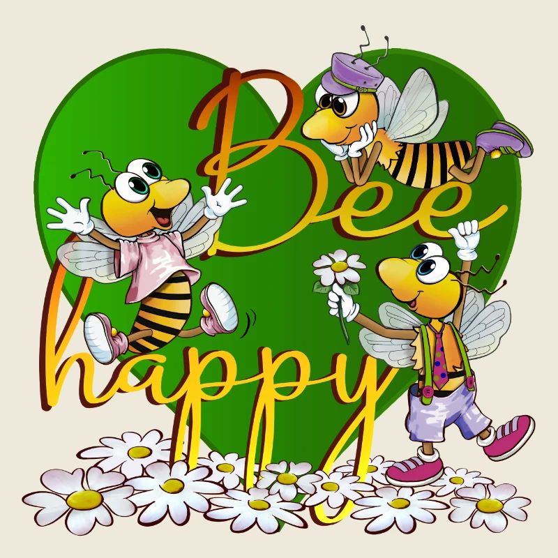 abeille heureuse