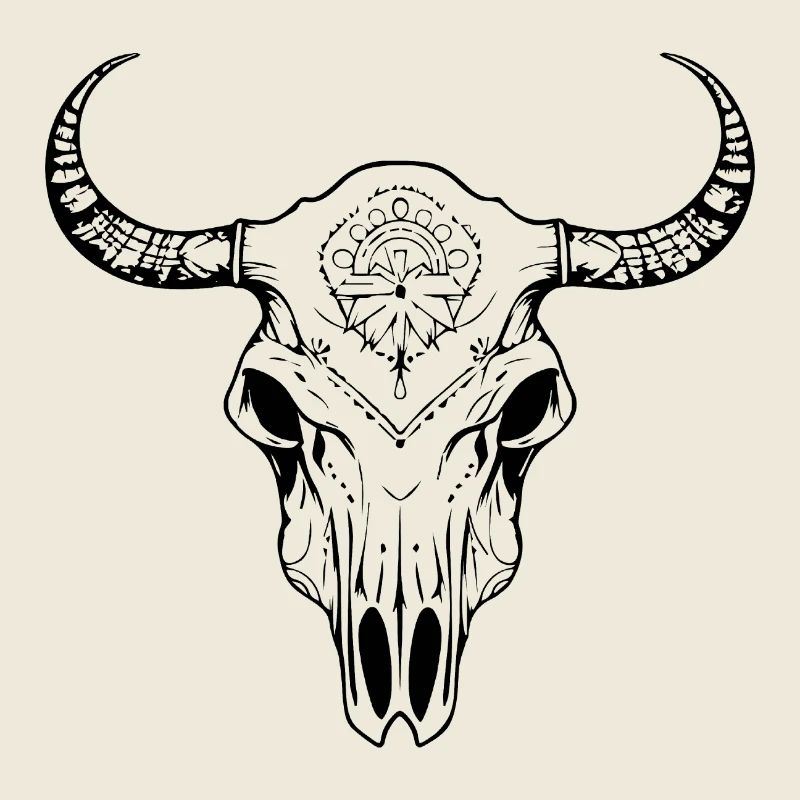 Cow Skull Boho