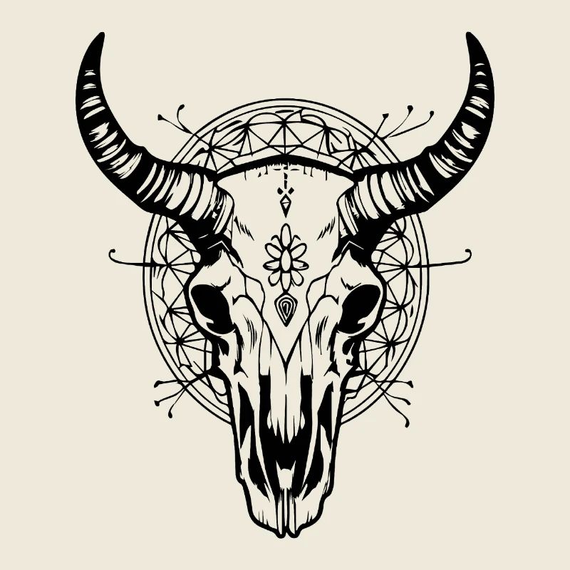 Cow Skull Boho