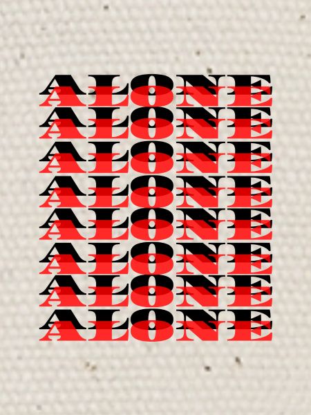 Alone - Black/Red
