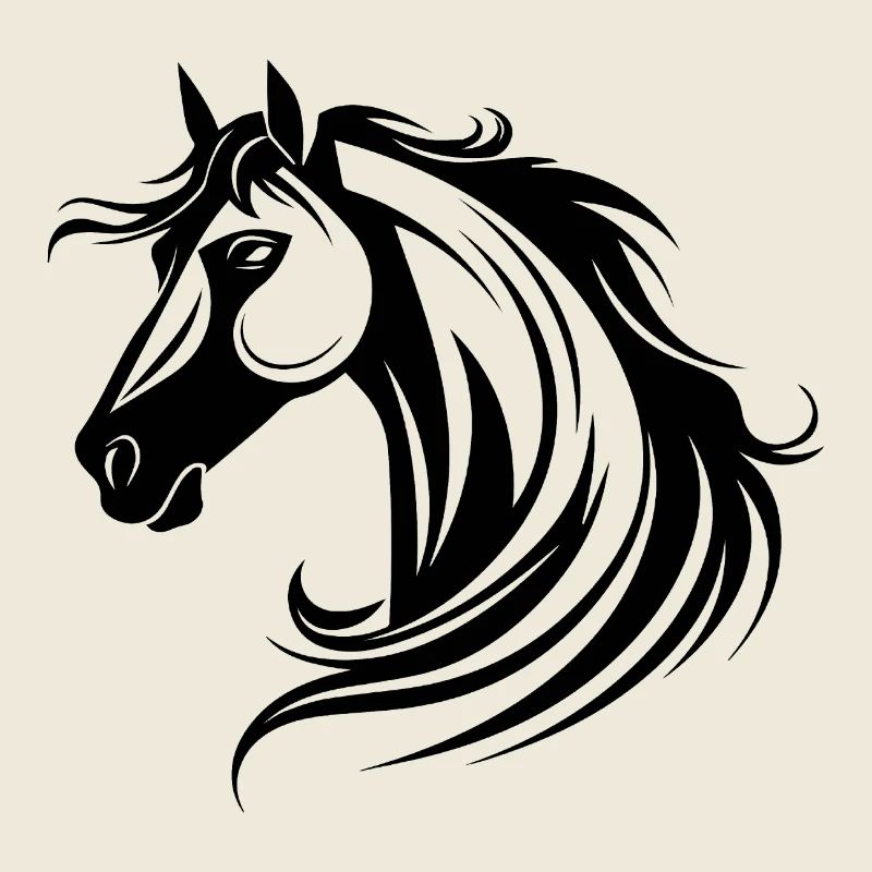 Poney tête de cheval