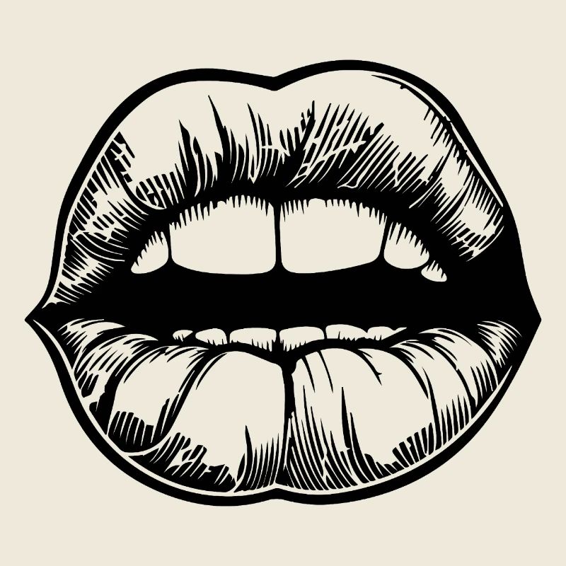 Lèvres, bouche, baisers lèvres