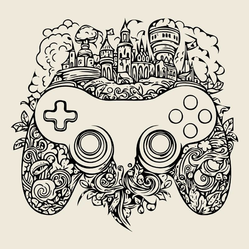 Manette de jeu de jeux vidéo