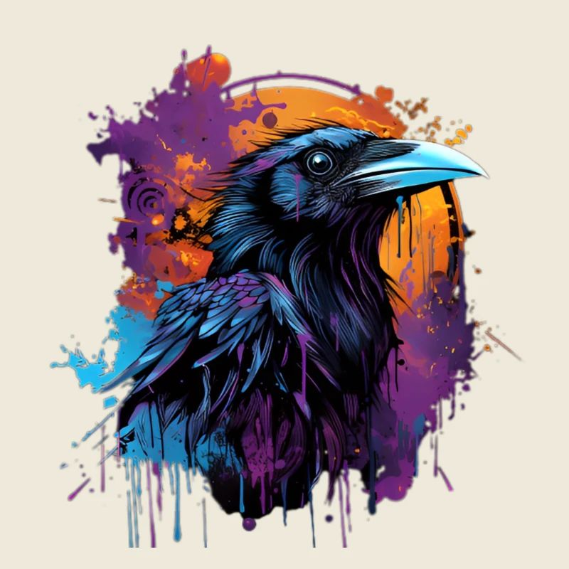 Corbeau en couleurs