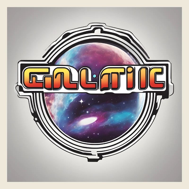 70er tshirt design galactic