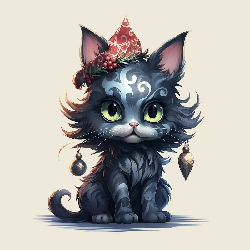 Chaton de Noël