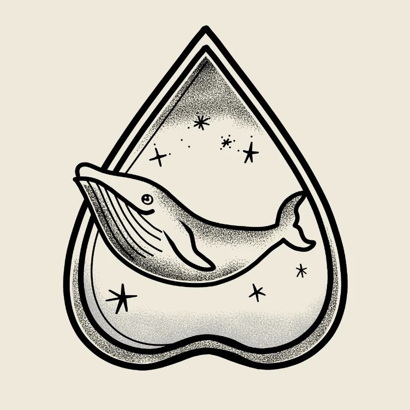 Ouija Board Pointer Wal und Sterne