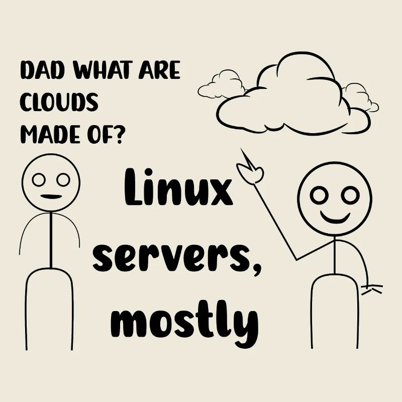 Papa, wovon sind Wolken verrückt? Linux-Server meist