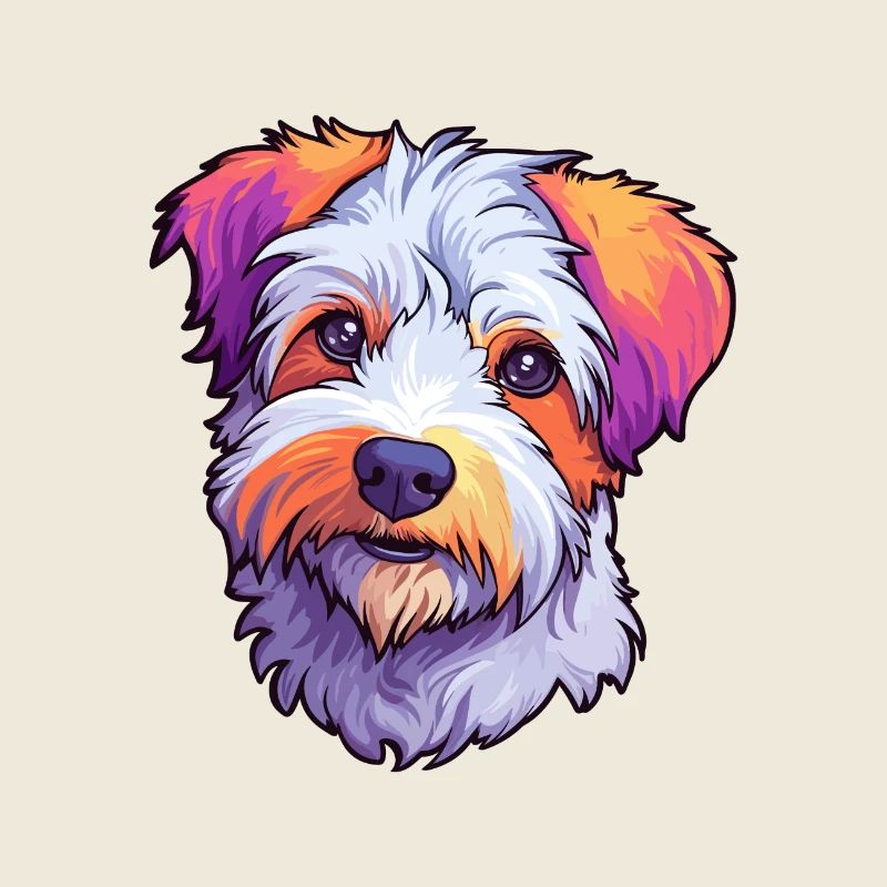 Sporting Lucas Terrier Hunderasse Cartoon Kawaii Il