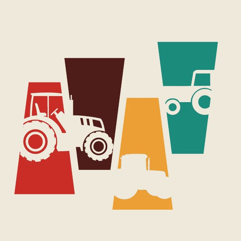 Vintage retro tractor gift idea