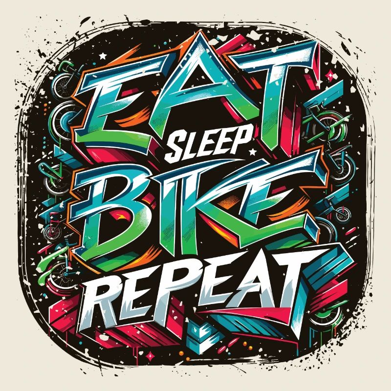 Manger Dormir Vélo Répéter Cycle de vie Cycle