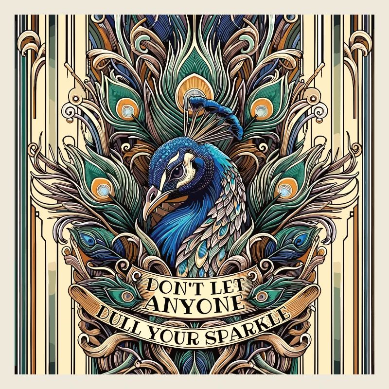 Pfau Art Deco Don't let anyone dull your sparkle