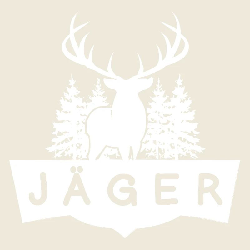 Chasseur de cerfs dans la forêt