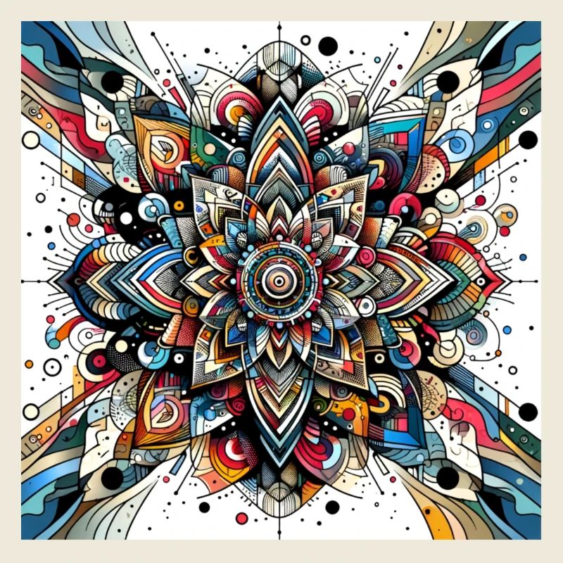 Motif abstrait Blossom