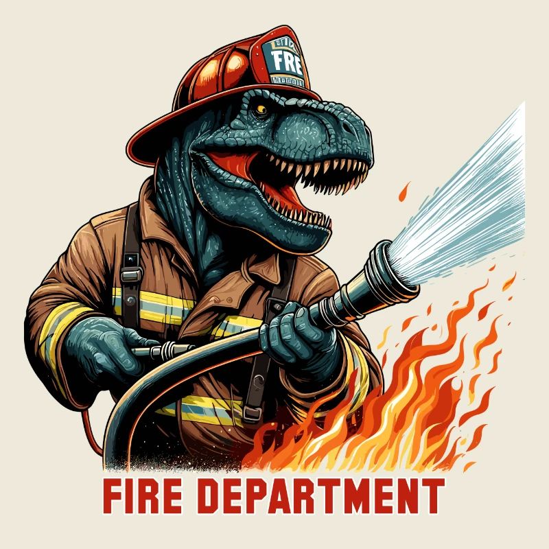Feuerwehr T-Rex Geschenk