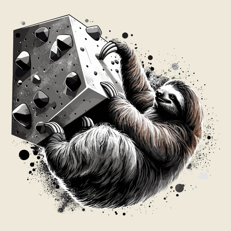 Bouldering Sloth Gift