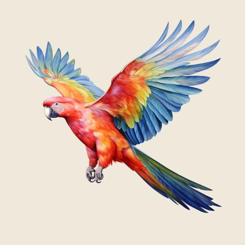 Fliegender Papagei