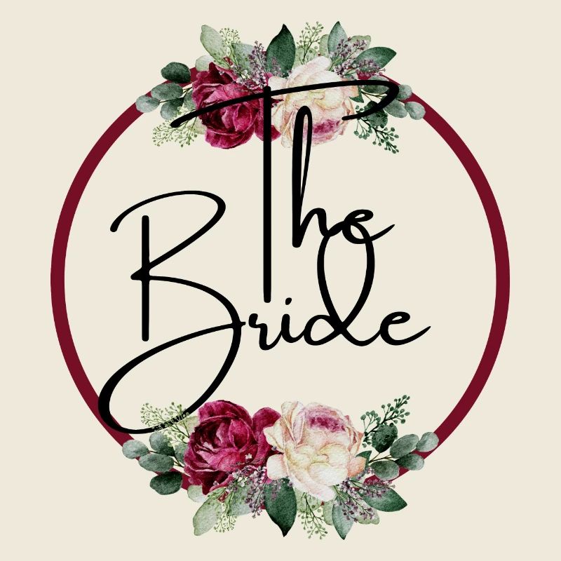 The bride floral -tshirt assorti
