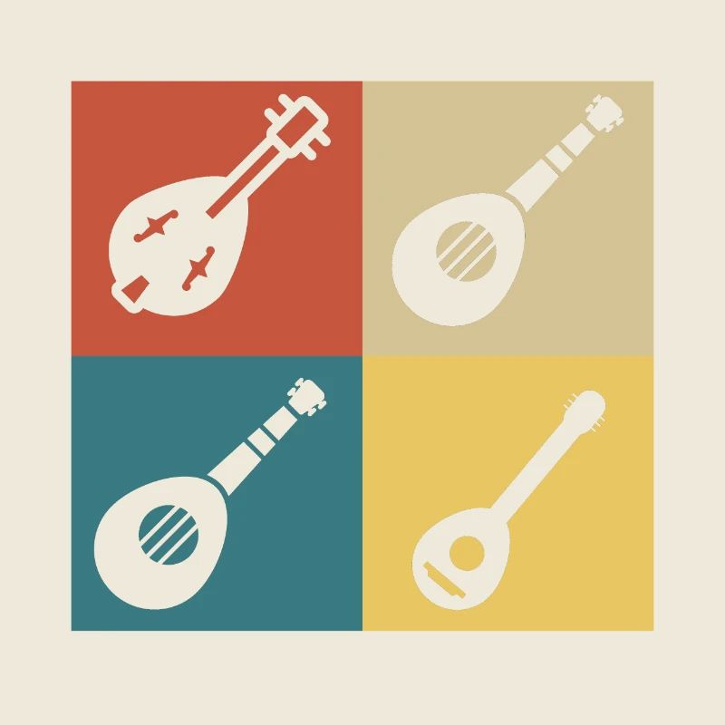Retro Vintage Mandolin