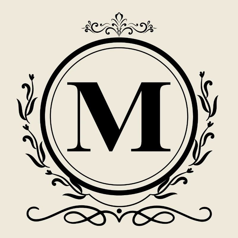 Buchstabe M Dekoration