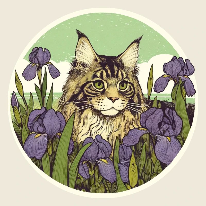 Chat tigré brun Iris