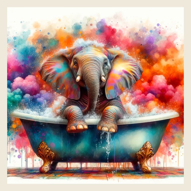 Un éléphant dans ma baignoire