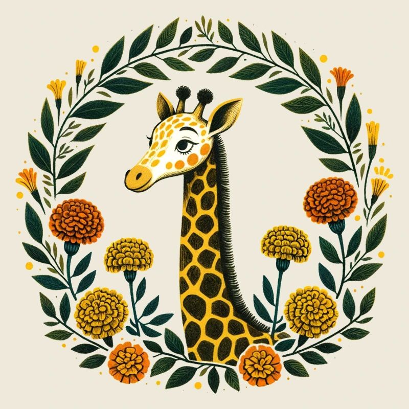 Ringelblumen-Giraffe